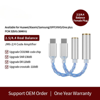 Type-C To 3.5mm Digital Audio Portable Decoding Amplifier Hifi Mobile Headphone Adapter Oxygen Free Copper Silver Plated Wire