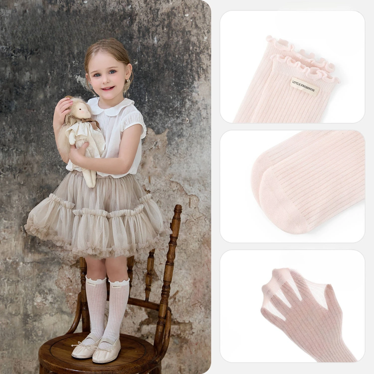 Girls' Baby Knee Length Stockings Summer Thin Baby High Tube Socks Mesh Mosquito Proof Socks Children Kids Soft Summer Socks New