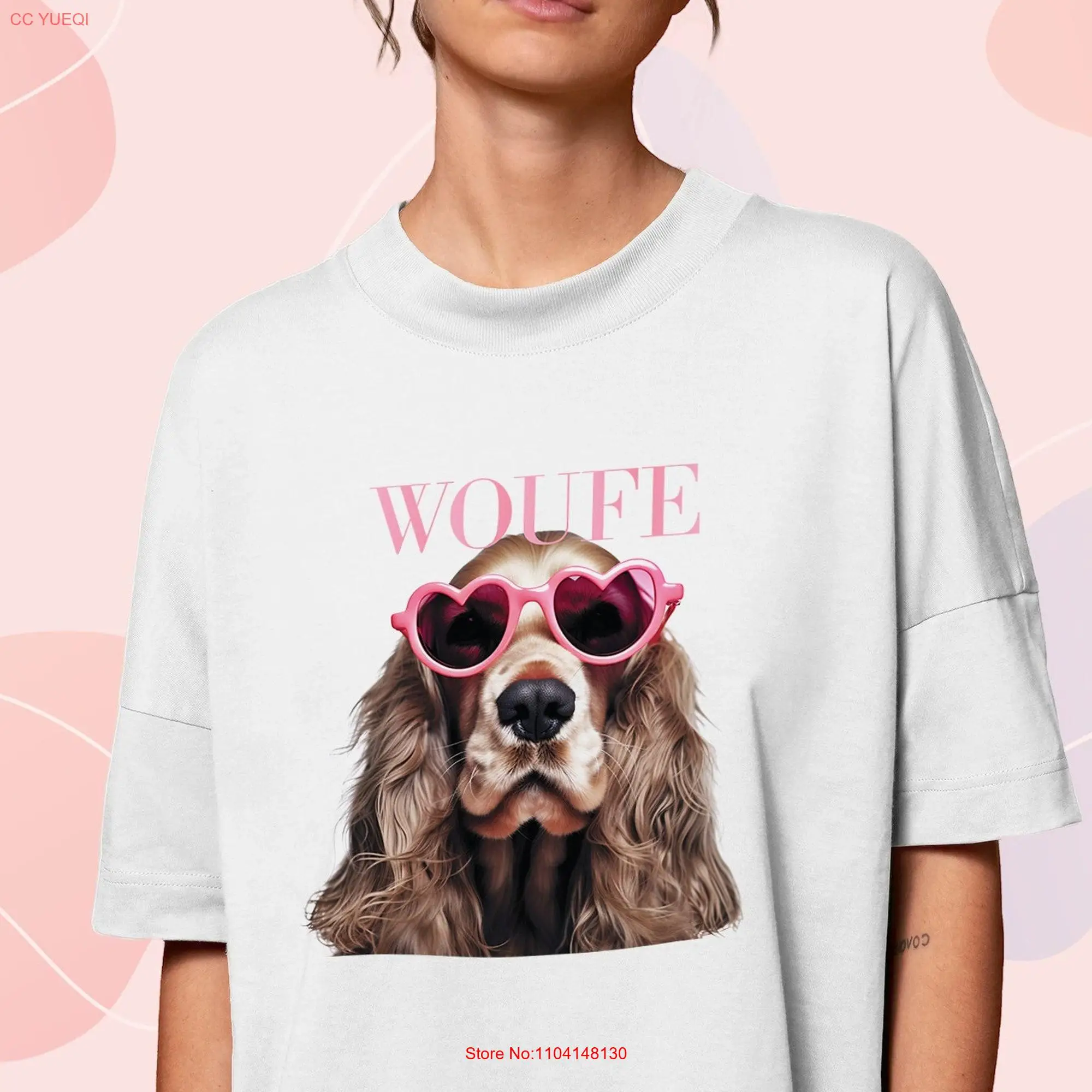 Fashion Cocker Spaniel t shirt English lovers gifts print art Blaster DOGAILAND long or short sleeves