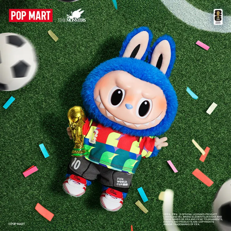 

POP MART LABUBU THE MONSTERS FIFA Catch the Win Series Vinyl Plush Doll Mystery Box Genuine Blind Box Guess Toys Bag Ornament