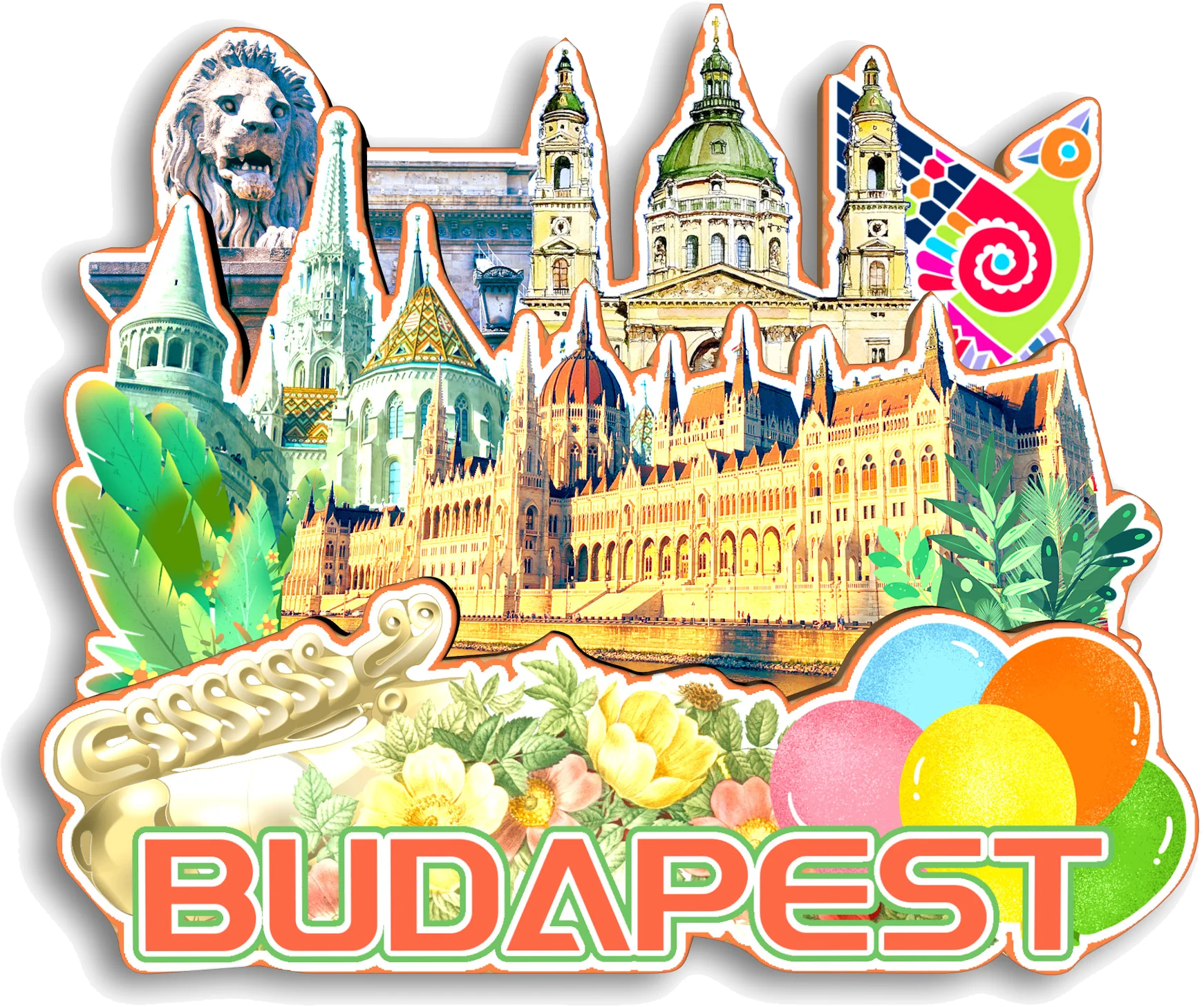 Budapest Eger Pecs Debrecen Sopron Siofok Gyor Heviz Lake Balaton HUNGARY Fridge Magnet Travel Souvenir Gift Handmade