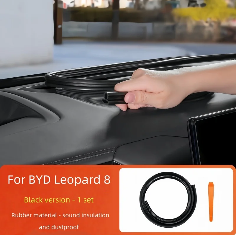 Fit for BYD Leopard 5 Leopard 8 Modified Car Center Control Seal Strip Upgrade Parts Car Instrument Panel Sound Insulation Strip