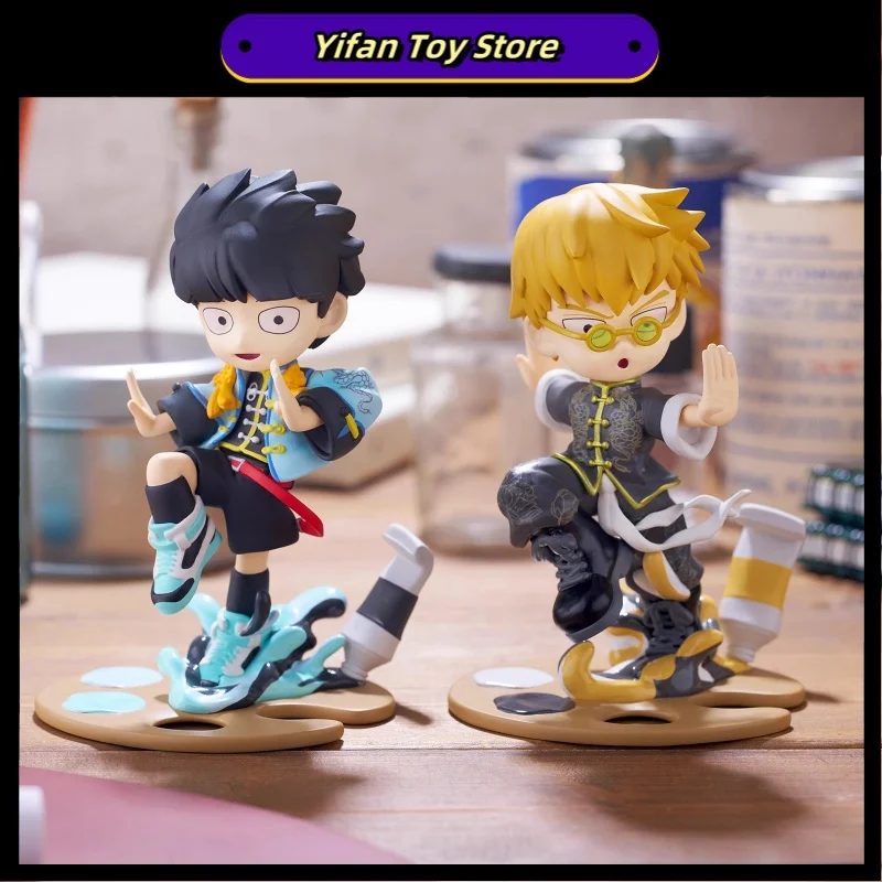 2025new Sale 12cm Anime Mob Psycho 100 Figures Reigen Arataka Mob Chinoiserie Model Cartoon Collectible Toy Ornaments Present