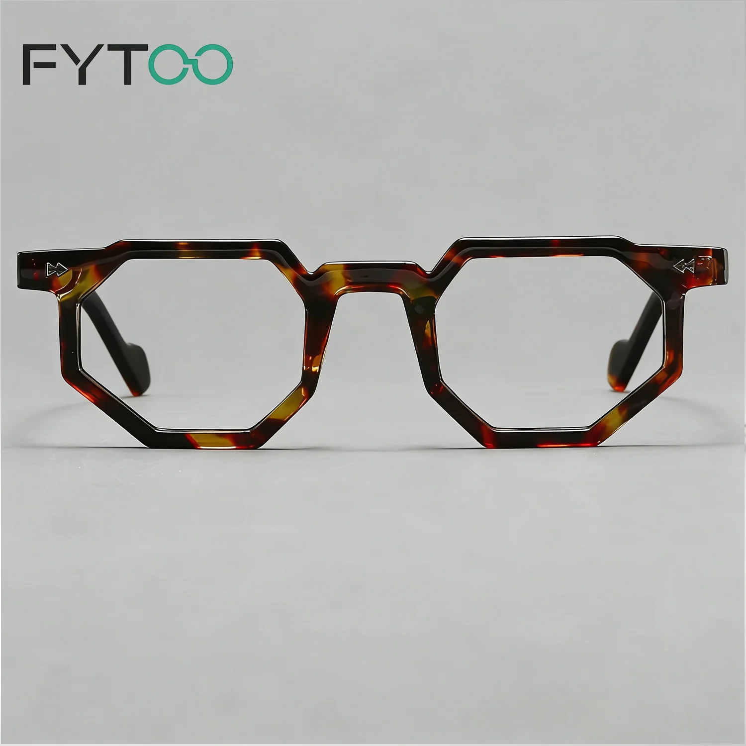 

Очки FYTOO Polygon Acetate с защитой от синего света – прочные модные оправы под черепаховый панцирь для мужчин и женщин 3929
