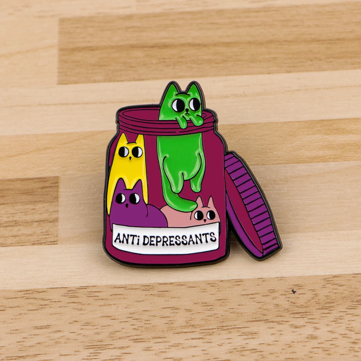 Cute Cartoon Animals Cats Enamel Pins Funny Quotes Brooch Lapel Pin Badge on Backpack Clothing Accessories Fashion Jewelry Gifts