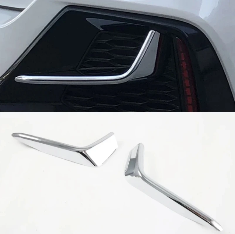 Fog Lights Lamps Eyelid Eyebrow Decoration Cover Trim Styling For Honda Civic Hatchback 2020 2021 Exterior Accessories