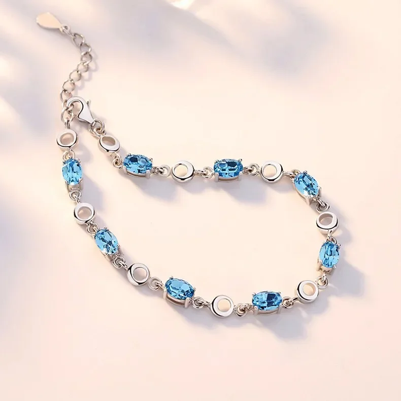 MDLFES مويسان الماس نمط اليابانية إلى الاتجاه البسيط سوار أحمر وردي تقليد الزبرجد توبا سميكة مطلي PT950 سوار