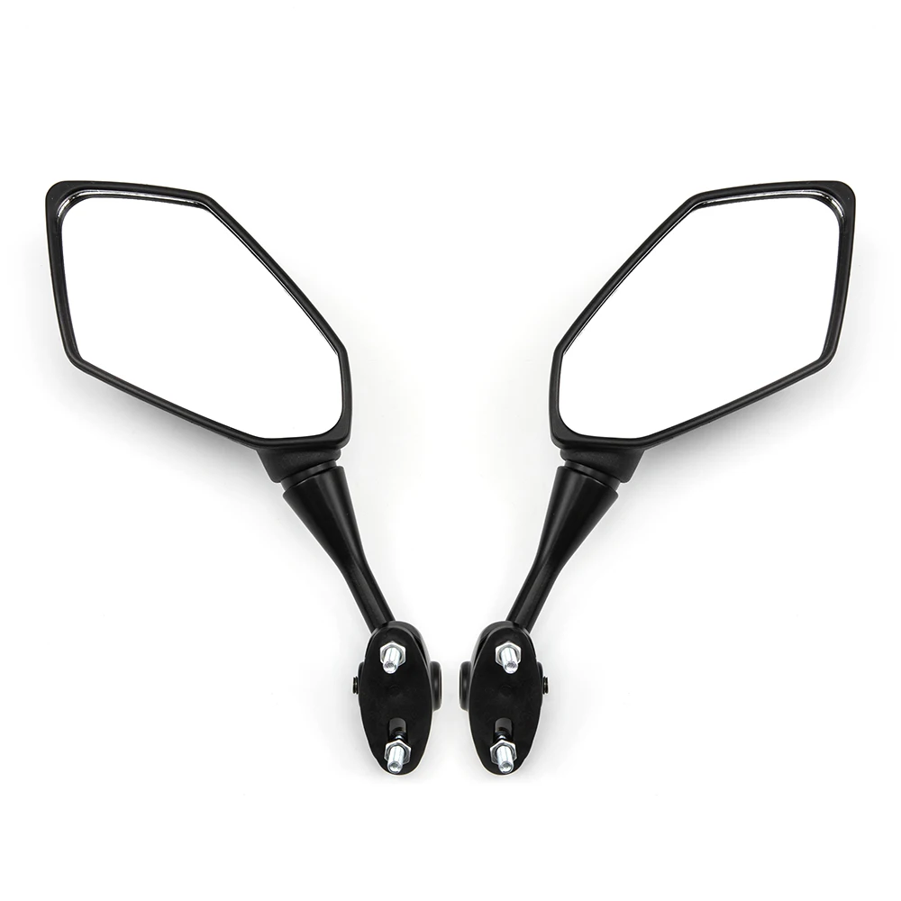 

For Honda CBR F4 F4i/RC51/ RVT1000 DD250E/300/350 HYOSUNG GT Carbon Motorcycle rearview mirror 2pcs Motorcycle Black Side Mirror