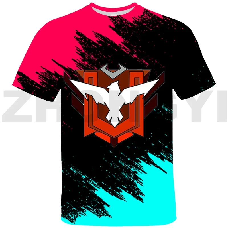 T-shirt homme et femme, streetwear, estival et à la mode, avec jeu Free Fire Garena imprimé en 3D, Harajuku, 2023