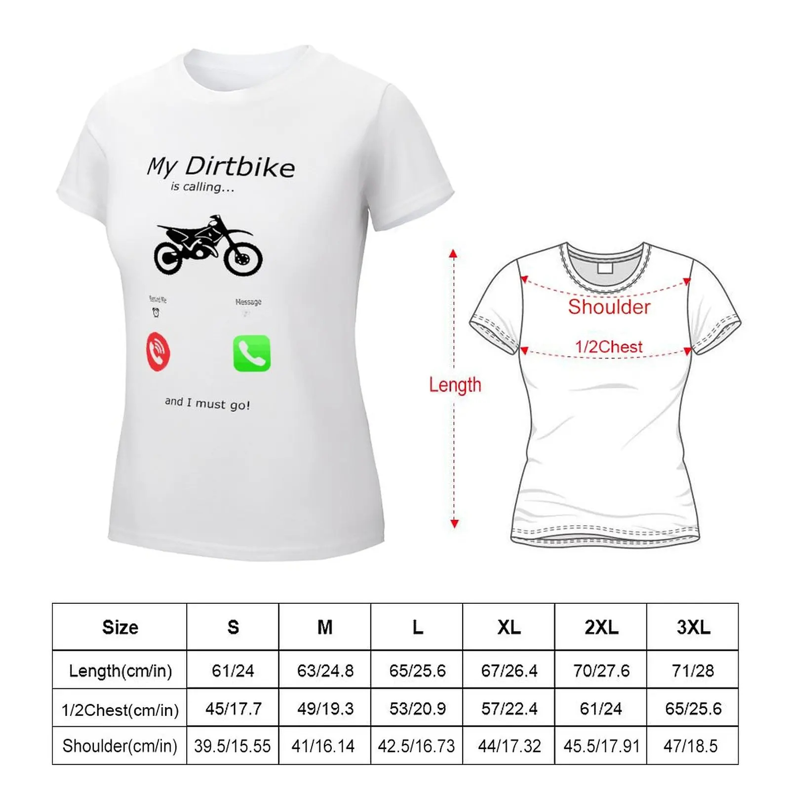 Thumbnail 3 of 3 Dirt Bike Calling Yythkg Crewneck T-shirt Sport T-shirts Creative Cute Home