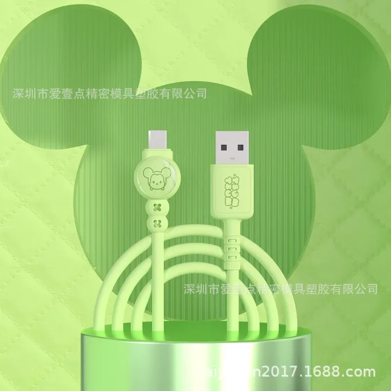 Genuine Disney Mickey USB Type C Cable Fast Charging Cable Quality for Iphone Xiaomi Samsung Huawei Quick Charge Wire Cord 2023