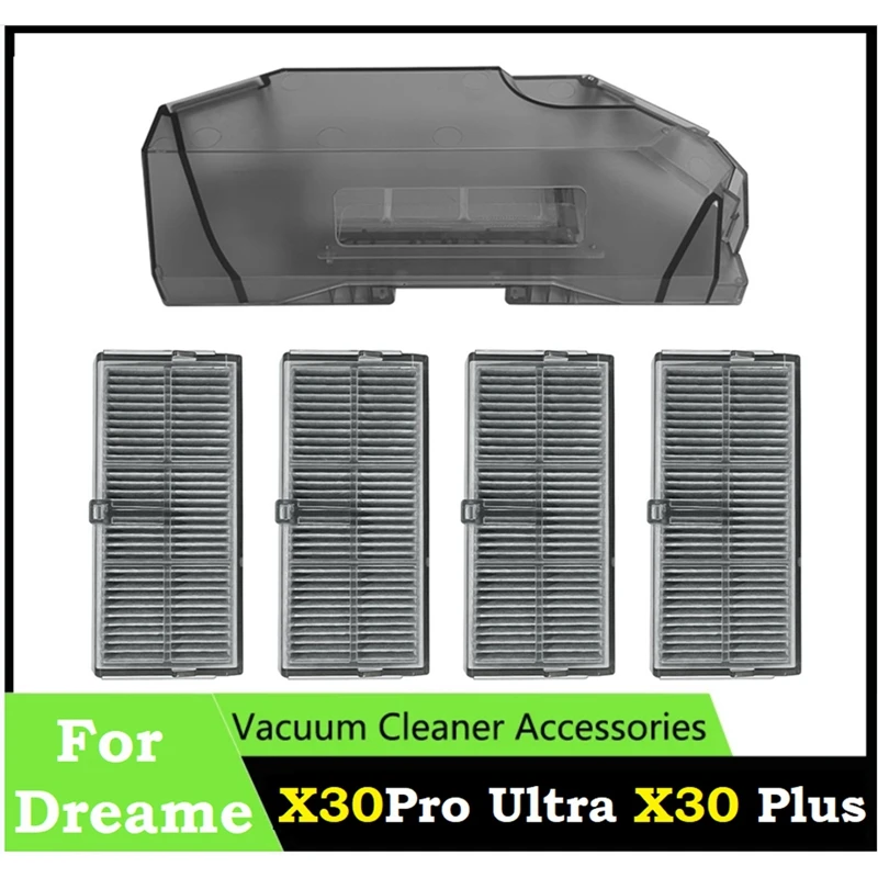 Dust Box Filters For Dreame X30 / X30 Pro /X30 Pro Plus /X30 Pro Ultra Vacuum Replacement Accessories Garbage Dust Box