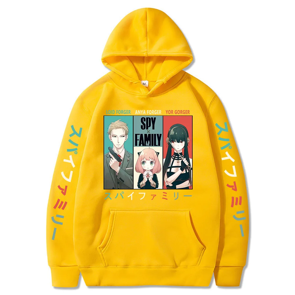 Anime Spy X Family Hoodie Anya and Bond Sweatshirt Hoody Tops Pullovers Hoodie Fleece Hoodies Casual Sweatshirt for Girls