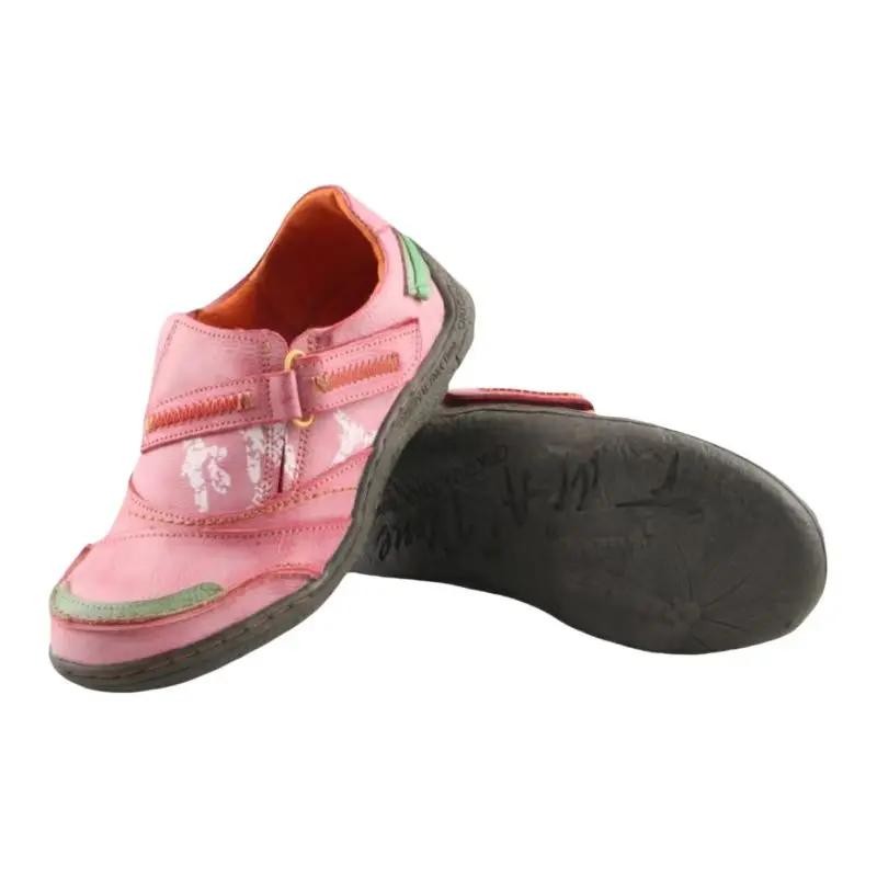 TMA EYES Женская кожаная повседневная обувь со вставками, весенне-осенняя коллекция, удобная обувь