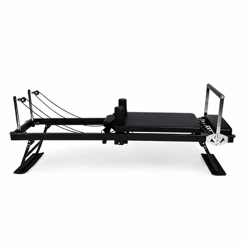 Foldable Pilates Reformer Bed Home Fitness Equipment Adjustable Resistance Training Machine Portable Exercise Gear for