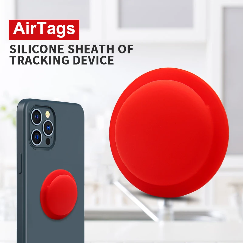 Silicone Case Lightweight Stylish Silicone Convenient 43mm X 8.3mm X 43mm Versatile Airtag Accessories Tracker Accessory 4.6g