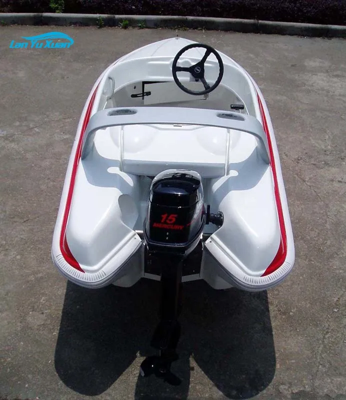 3.2m Fiberglass high speed Motor jet Boat with CE Certification not include outboard  motor