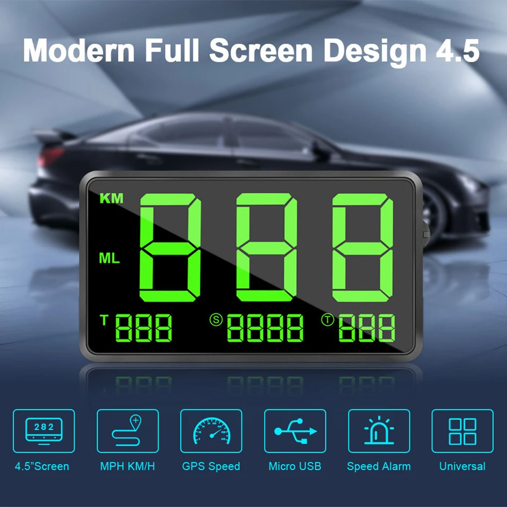 Plastic Vehicle Head UP Speedometer Global Position System USB Professional Digital Display Speeds Meter Gauge Accessories