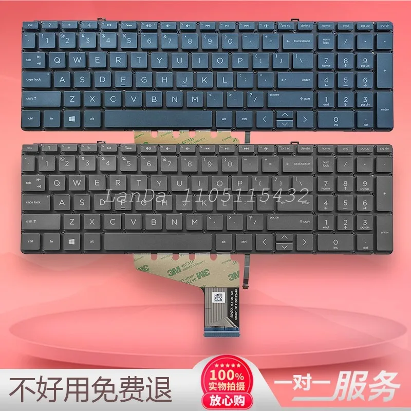 Replacement Laptop Keyboard for TPN-Q200 Q213 15-ch0XX df0011TX 15T-CH013TX Durable Responsive Keycaps Easy Installation Full-si