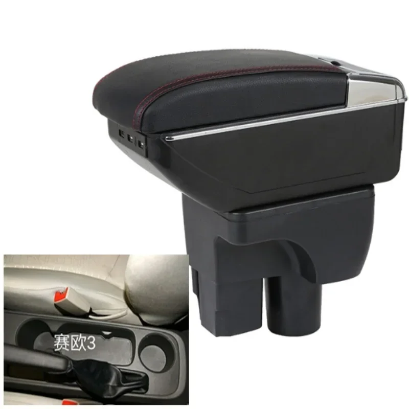 

New luxury For Chevrolet Sail 3 Armrest Box For Chevrolet Aveo 3 Sail III Car Armrest Retrofit Parts Decoration Car Accessorie