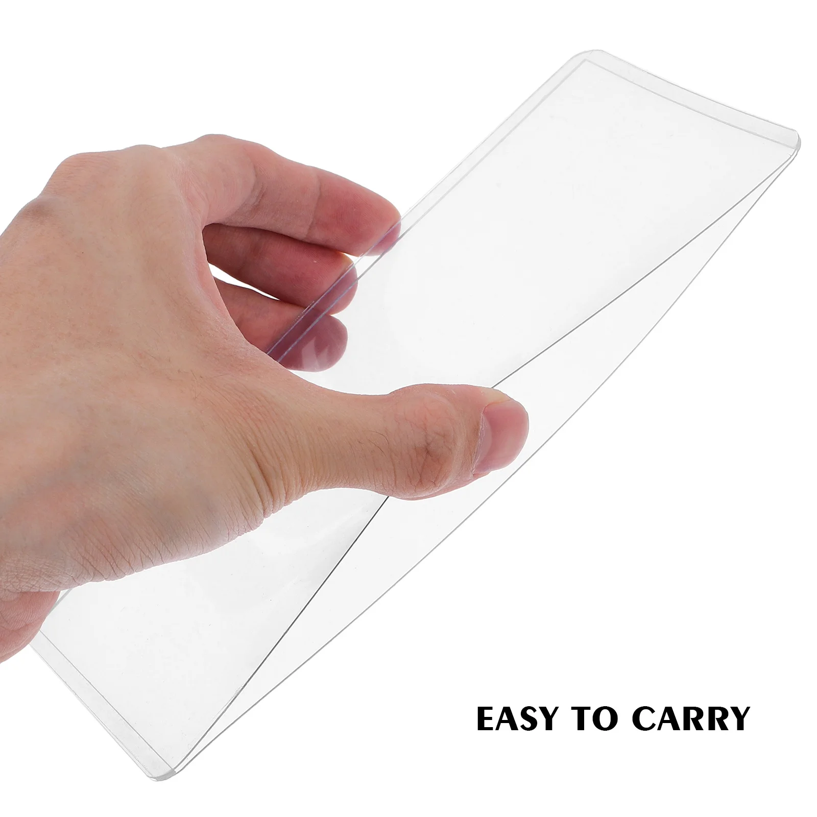 12Pcs Clear Banknote Protective Sleeves PVC Small Currency Bag Banknotes Holder Storage Pouch Money Organizer