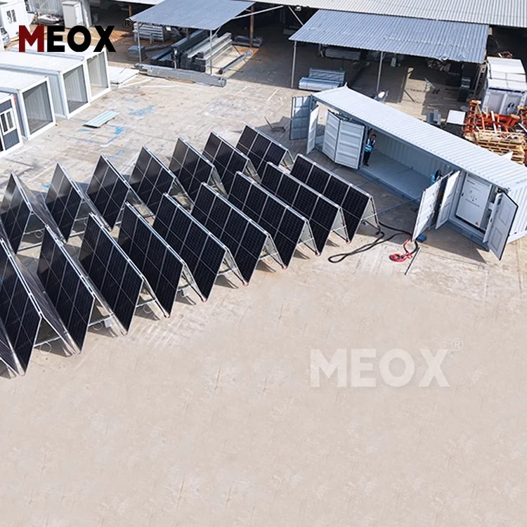 MEOX European Quality 40FT Foldable Solar PV Container System 'MPPT Remote Area Grid Power Supply for Emergency Use