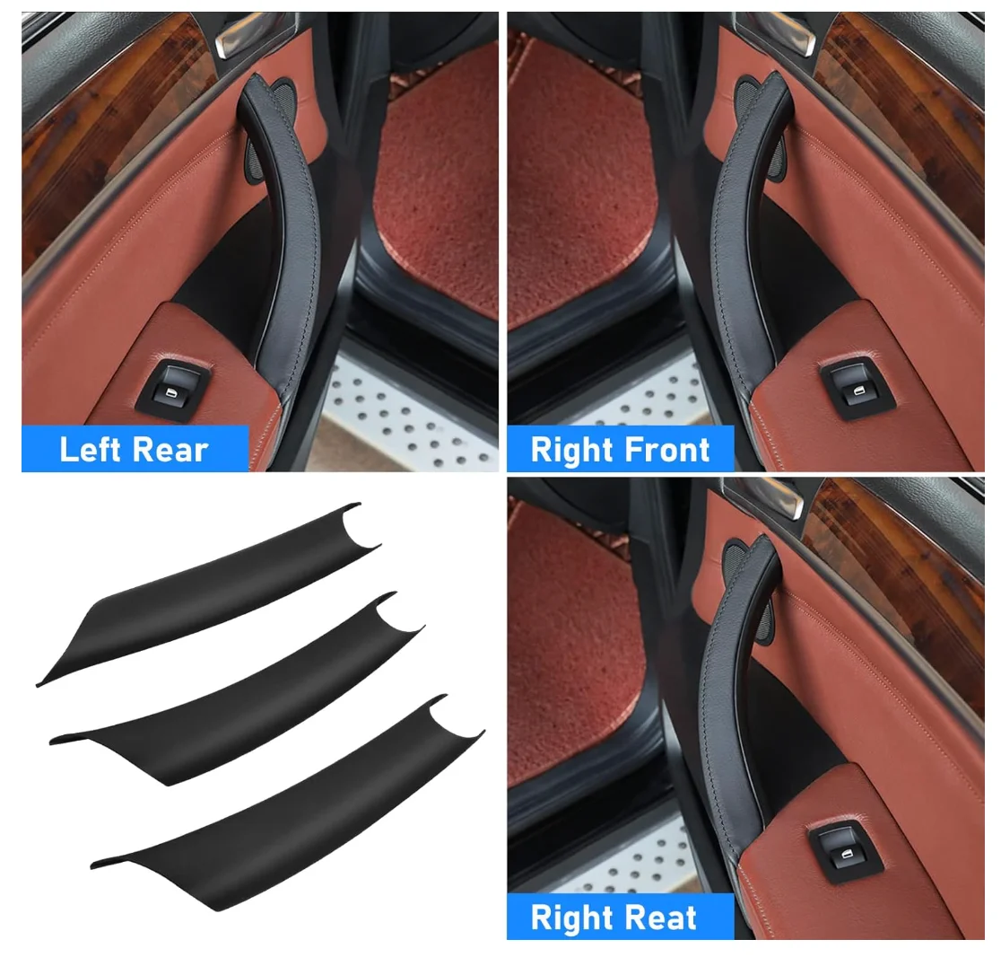 For BMW X5 E70/X6 E71 Door Handle Covers 3PCS Door Pull Handle Covers for BMW X5 E70 2008-2013 X6 E71/E72 2008-2014 Year
