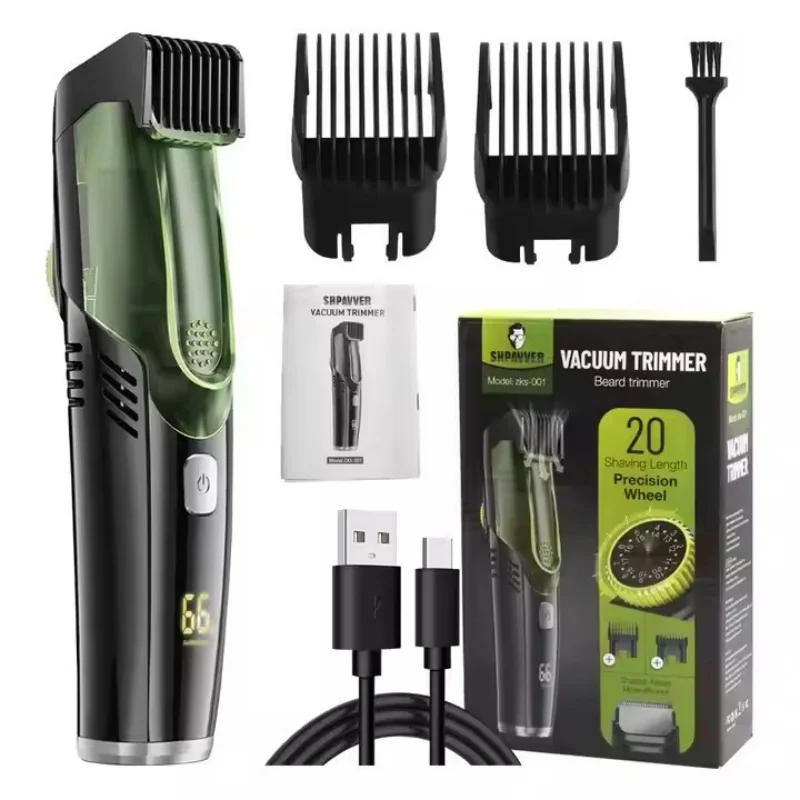 

Youpin Cordless Electric Hair Trimmer Professional Hair Cutting Multifun ctional Men Razor Built-in Vacuum Clipper Rechar