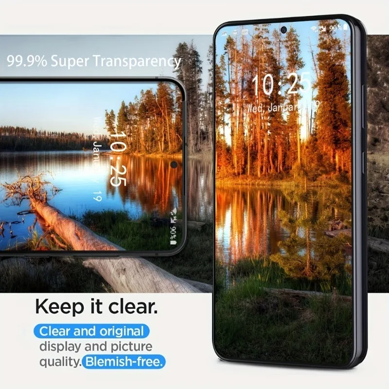 2 Buah Pelindung Layar Kaca Tempered Kompatibel untuk Samsung S25 S24 Ultra S23 S22 S21 Plus S24 S23 Plus S21 S23 FE Glass