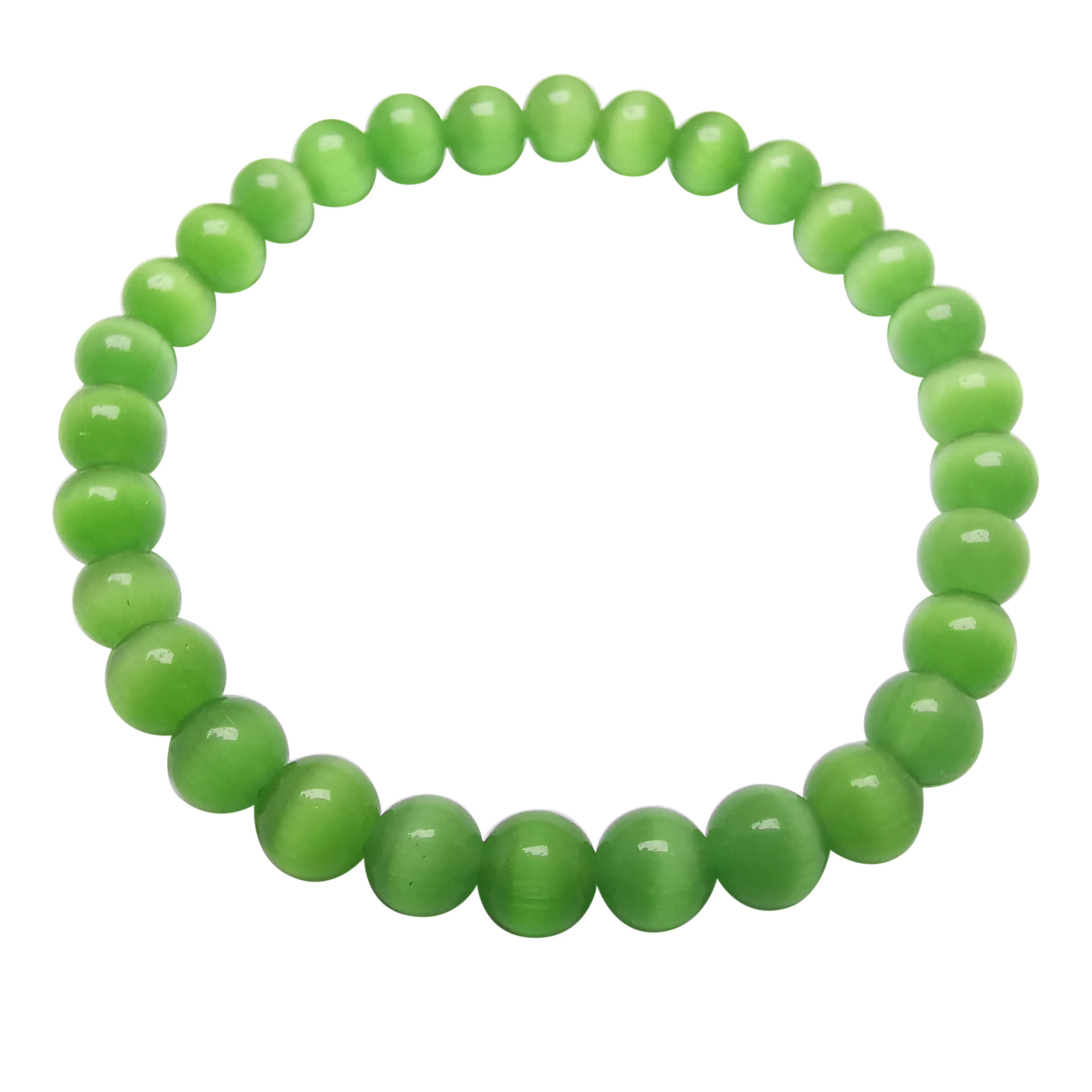 Dark green cat's eye stone  Energy Bracelet