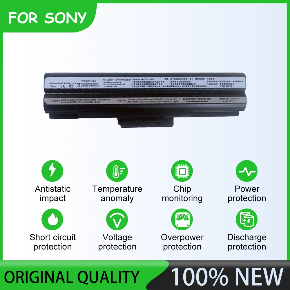 11.1V  5200mAh BPS13 Laptop Battery For SONY  VGN-CS11Z/R VAIO VGN-CS11S/P VAIO VGN-CS11S/Q VAIO VGN-CS11S/W VAIO