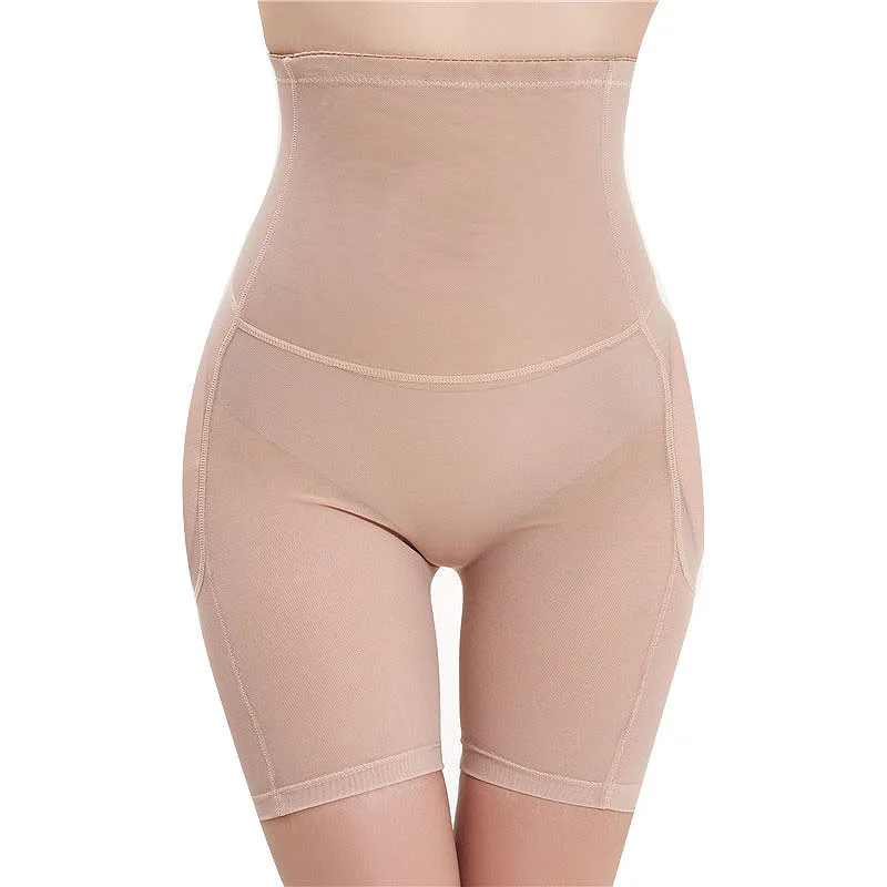 Mesh Breathable Fake Buttocks Hip Shaping Pants High Waist Women's Body Shapers Butt Lifter Shapewear with Padded Hip Panties