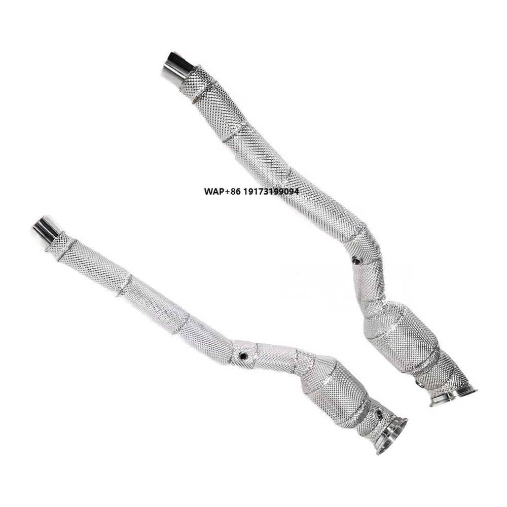 

Exhaust System Downpipe for FF F12 6.3 V12 2012-2017 Exhaust Pipe Catalytic Converter with Heat Shield