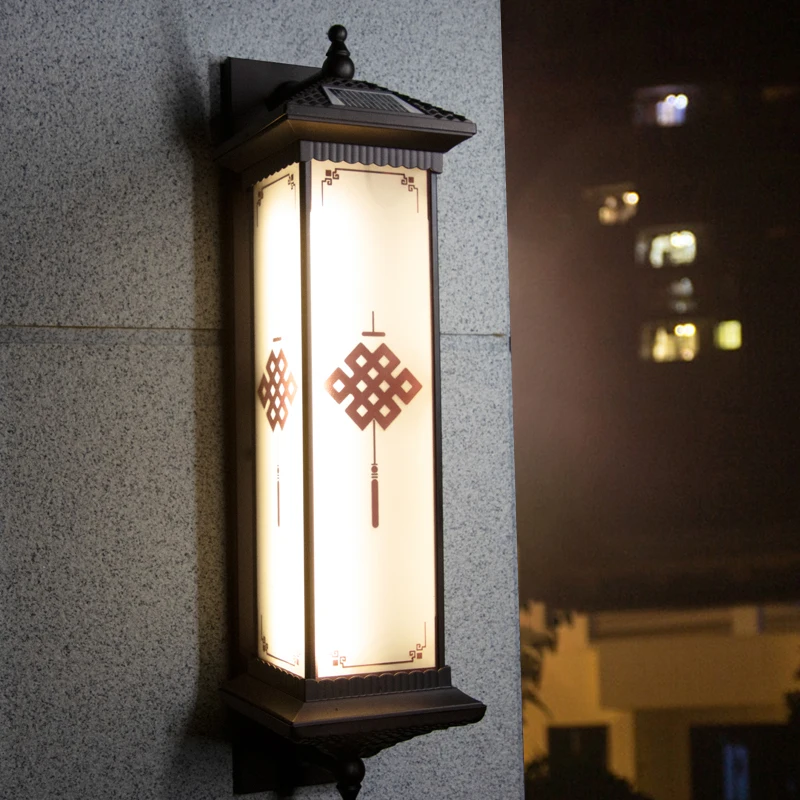 

TEMAR Solar Wall Lamp Outdoor Creativity Chinese Knot Sconce Light LED Waterproof IP65 for Home Villa Balcony Courtyard