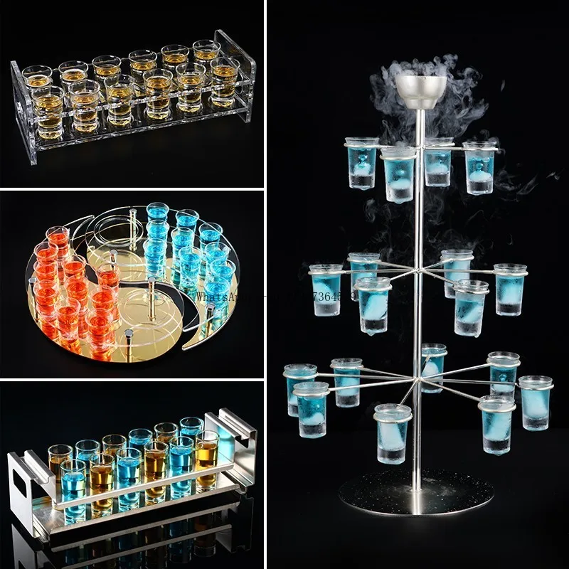 

Оптовая продажа, паб, напиток, креативное дерево, подстаканник, коктейль B52, пуля, чашка, бар, прозрачный бар, стекло Douyin