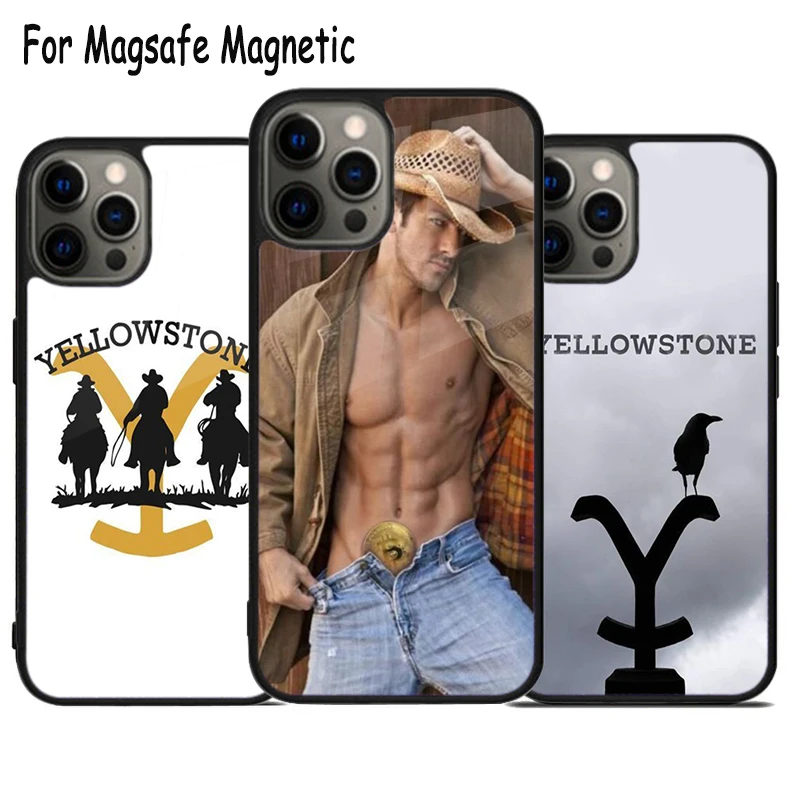 Yellowstone John Kayce Rip Wireless Charge Magsafe Phone Case For iPhone 15 16 14 13 11 12 Pro Max Plus Magnetic Bumper Cover