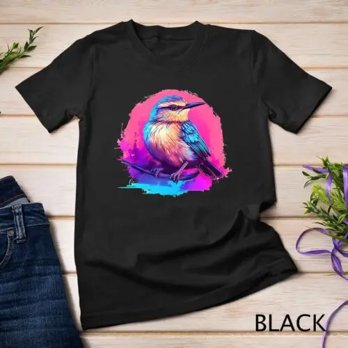 Vaporwave Aesthetic Carolina Wren T-Shirt Unisex T-shirt