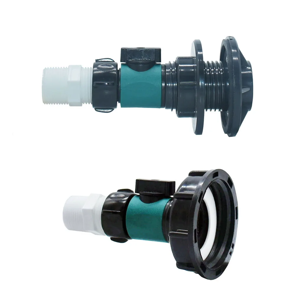 

Water Tank Valve Adapter S60 to 3/4inch Thread Connector Valve Tank Hose Fitting Outdoor Rainwater Collection Buckets Coupler