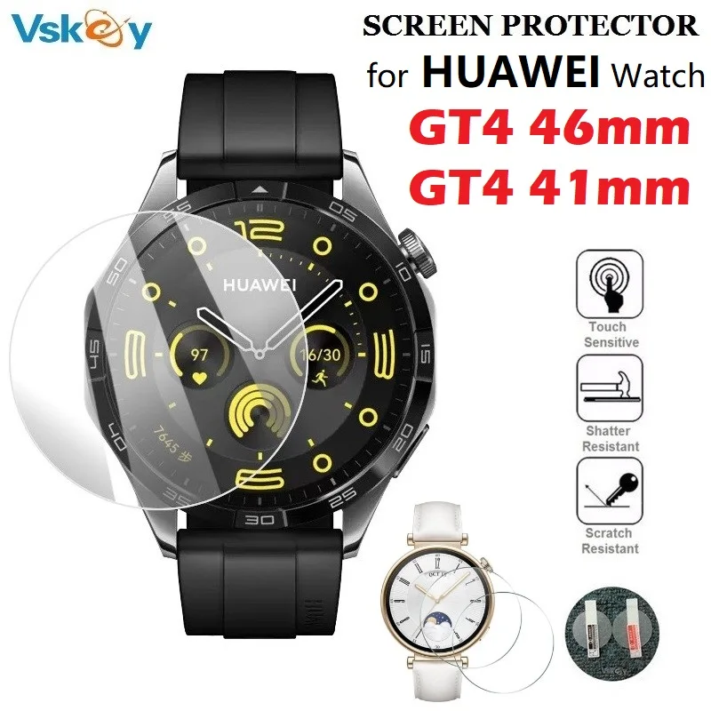 100PCS Smart Watch Screen Protector for Huawei Watch GT4 46MM 41MM Tempered Glass Anti-Scratch Protective Film