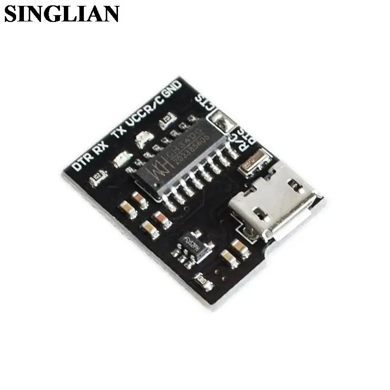 CH340G USB To TTL Module To Serial Port Download Cable MICRO Interface Supports 3.3V 5V Blackboard