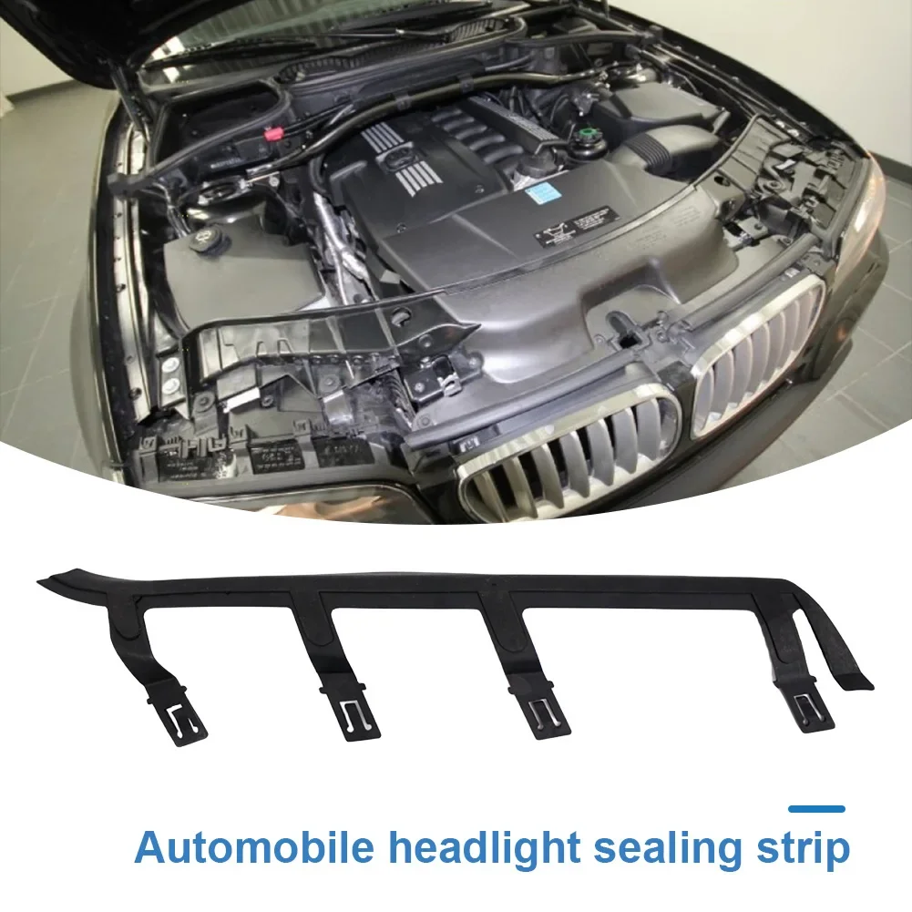 Car Headlight Cover Strips Trims Flexible Rubber Headlight Sealing Strip Gasket for BMW X3 E83 2004-2010 Seal Protector Sticker