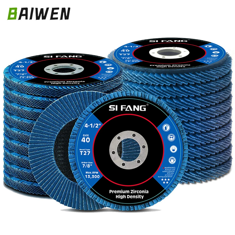 10 sztuk tarcz listkowych 115mm T27 cyrkonowe tarcze szlifierskie 40/60/80/120 Grit profesjonalne tarcze listkowe szlifowanie do szlifierki kątowej