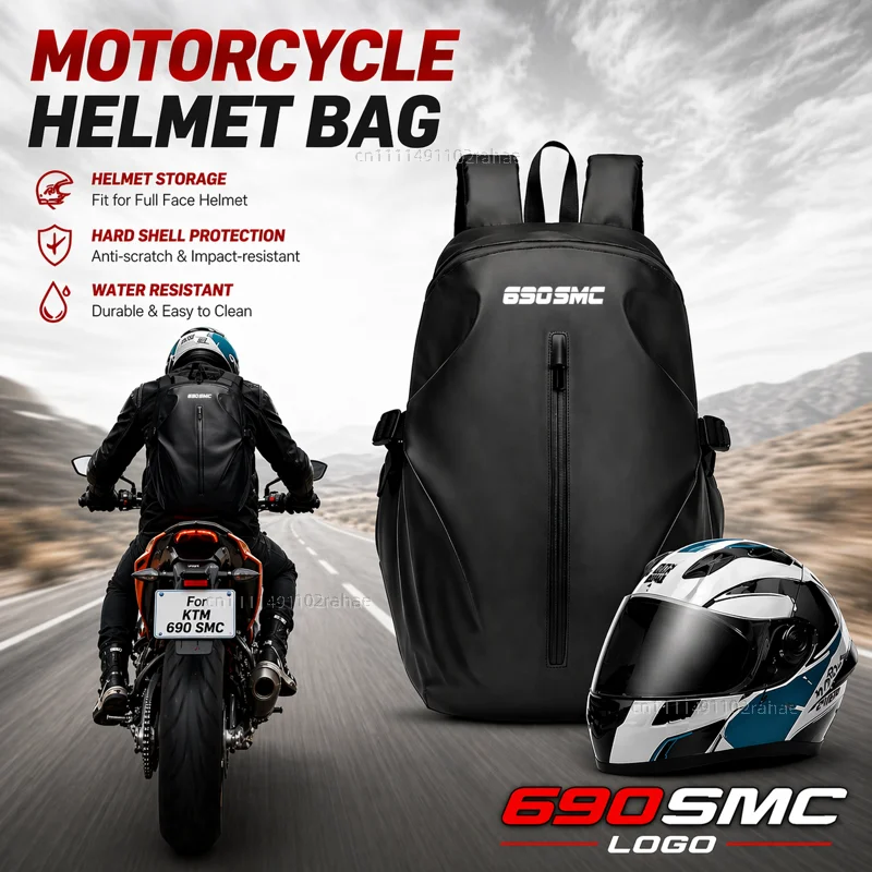 

Knight Backpack Motorcycle Helmet Bag Travel Equipment Waterproof Large Capacity For KTM 690 SMC R 690 ENDURO R 2019-2026