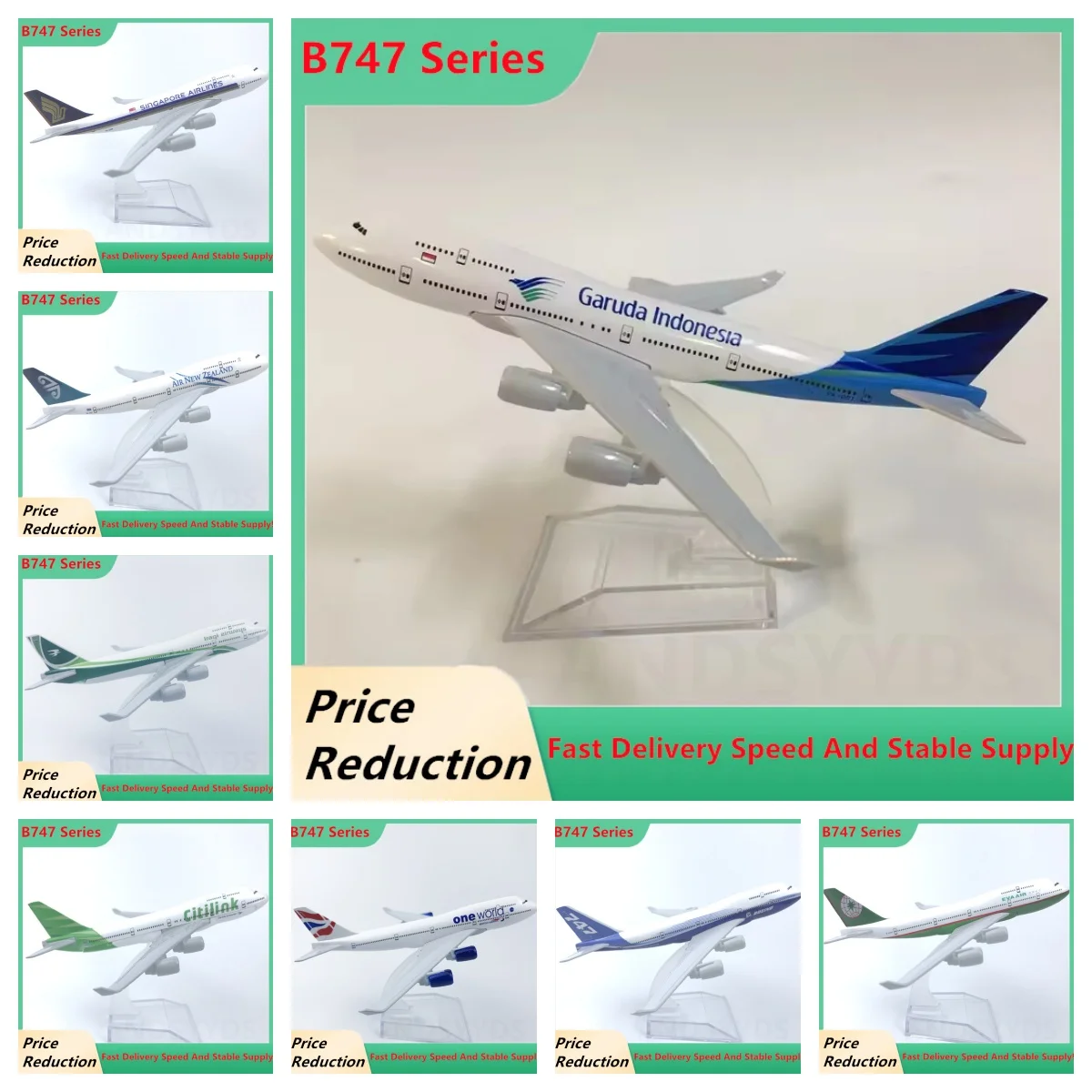 

16cm Airways Series Aircraft B747 Display Static Model Simulation Scale 747 Metal Alloy Aviation Model Decoration Living Room