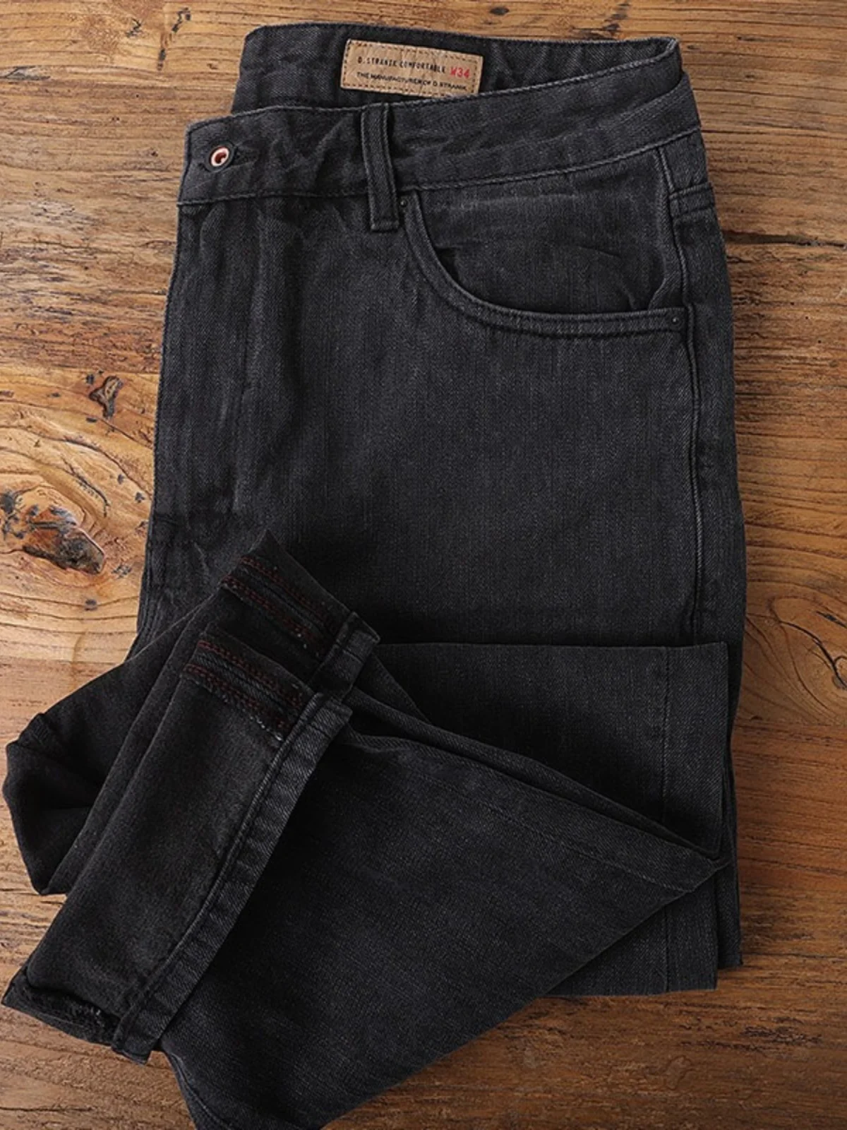 

Теплые рабочие брюки для осени и зимы, свободные прямые джинсы, износостойкие длинные брюки, молодежные хлопковые джинсовые брюки для мужчин, модные