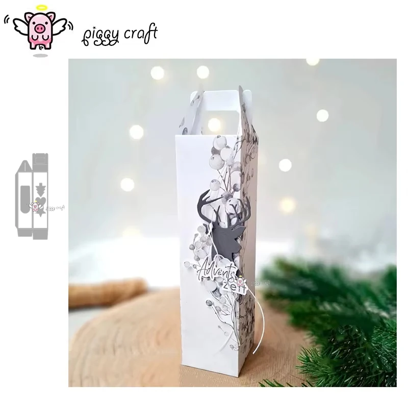 Piggy Craft metal cutting dies cut die mold New Gift rectangular box Scrapbook paper craft knife mold blade punch stencils dies