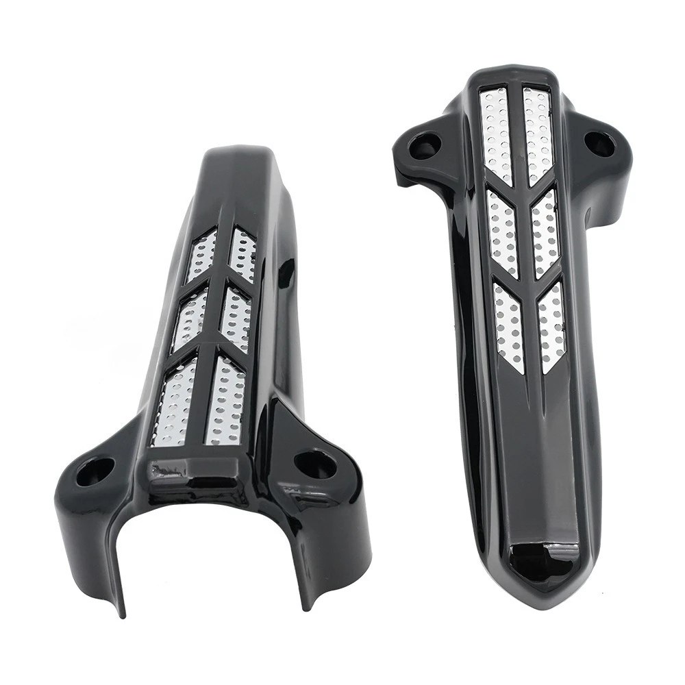 Picture 3: Motorcycle Front Lower Fork Leg Covers Slider For Harley Touring Road King Street Glide Ultra Limited FLHT FLHX FLHR 2014-2022