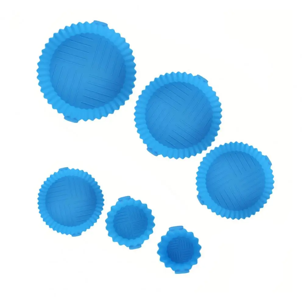 Air Fryer Silikon Topf Air Fryer Tablett Liner Lebensmittelqualität Silikon Air Fryer Liner Set für verschiedene Qt Fritteusen für Pergament