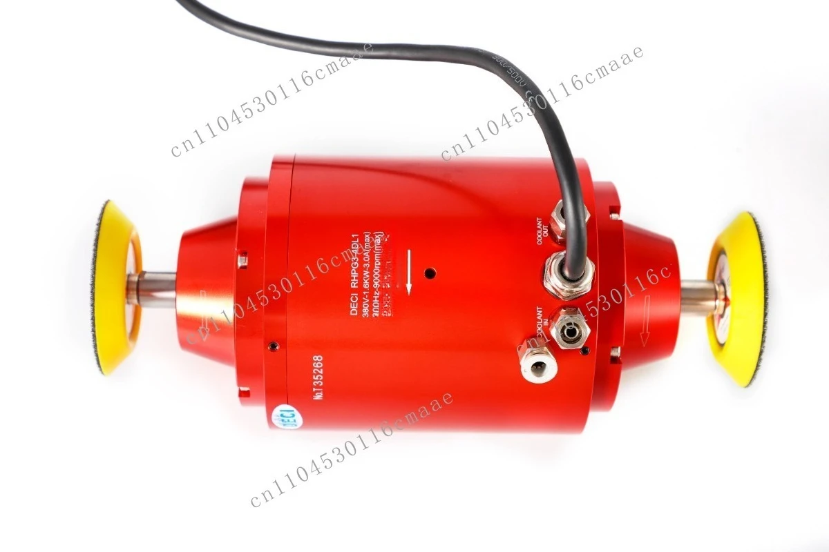 Spindle for 380V 6000 rpm polishing, water-cooled motor for metal flange mounting, high-speed spindle