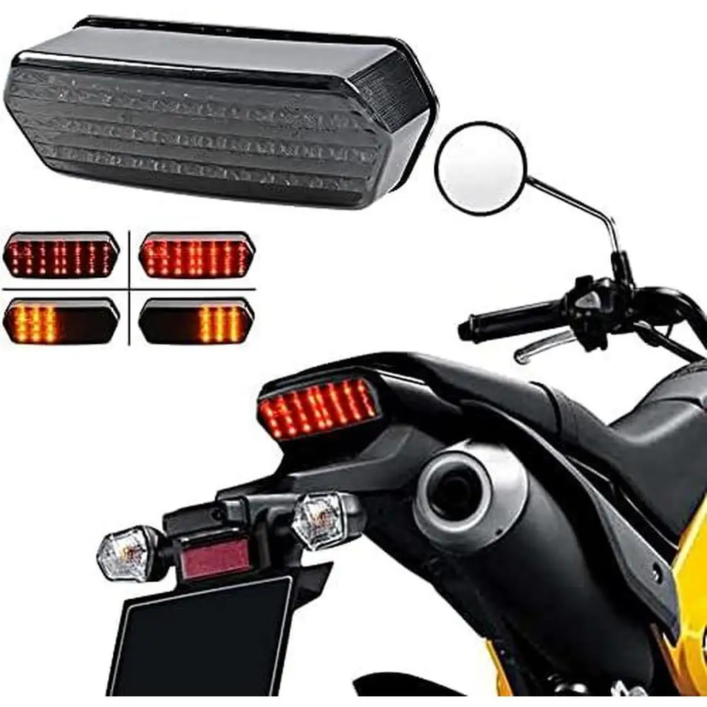 Motorcycle LED Tail Light with Turn Signals Rear Brake Stop Light for 2014-2018 Honda Grom MSX 125 SF CBR650F CTX700 CTX700N